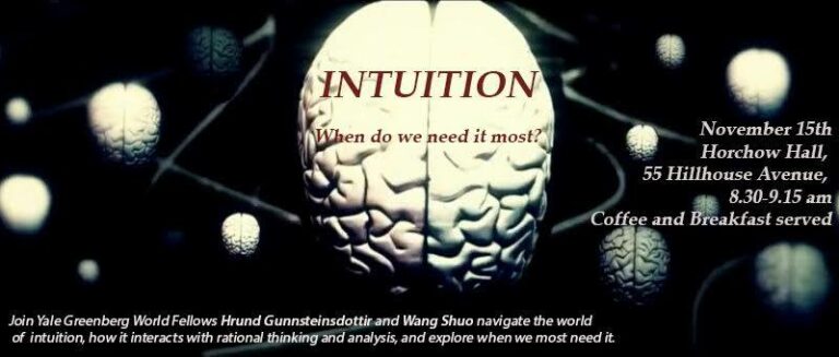 Intuition when we most need it poster