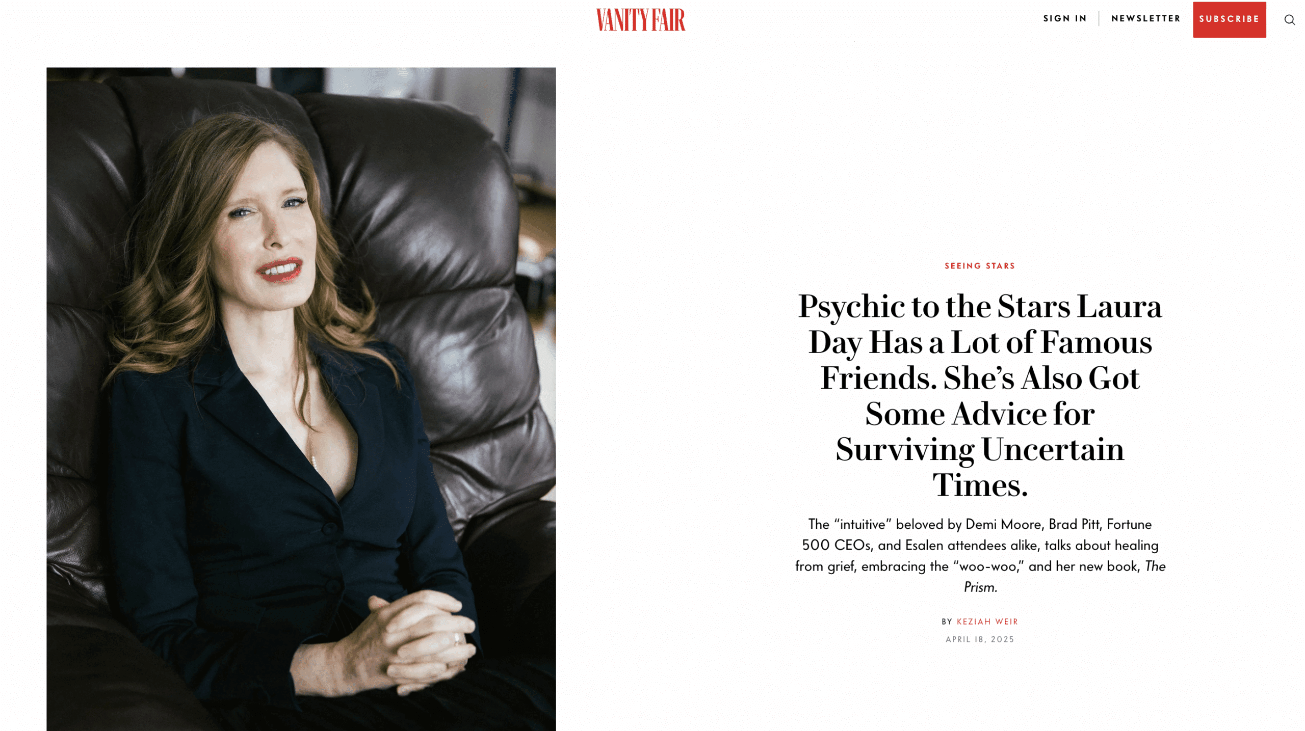 INNSÆI in Vanity Fair